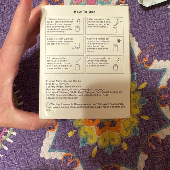 Soy 60 hour lavender musk Scented Candle - Picture 2 of 4